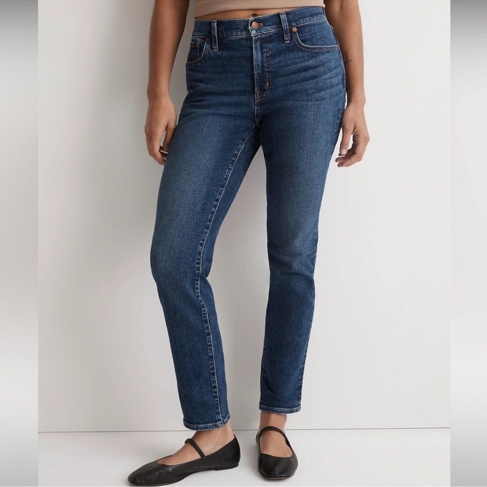 Madewell NWT Mid Rise Perfect Vintage Jeans Size 33 in Deming Wash | Tapered